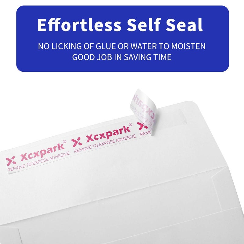 Xxcxpark 200 Qty Printable A7 Invitation Envelopes 5.25X7.25 inches Cards, Self Seal 120GSM white Paper Envelopes for Invitations, Papers, Photos, Documents, Wedding, Baby Shower, Easy to Seal - Image 4
